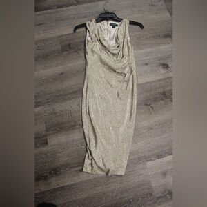 Ralph Lauren Gold Midi Dress